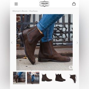 Thursday Duchess Boot - size 8.5 - Dark Brown Suede